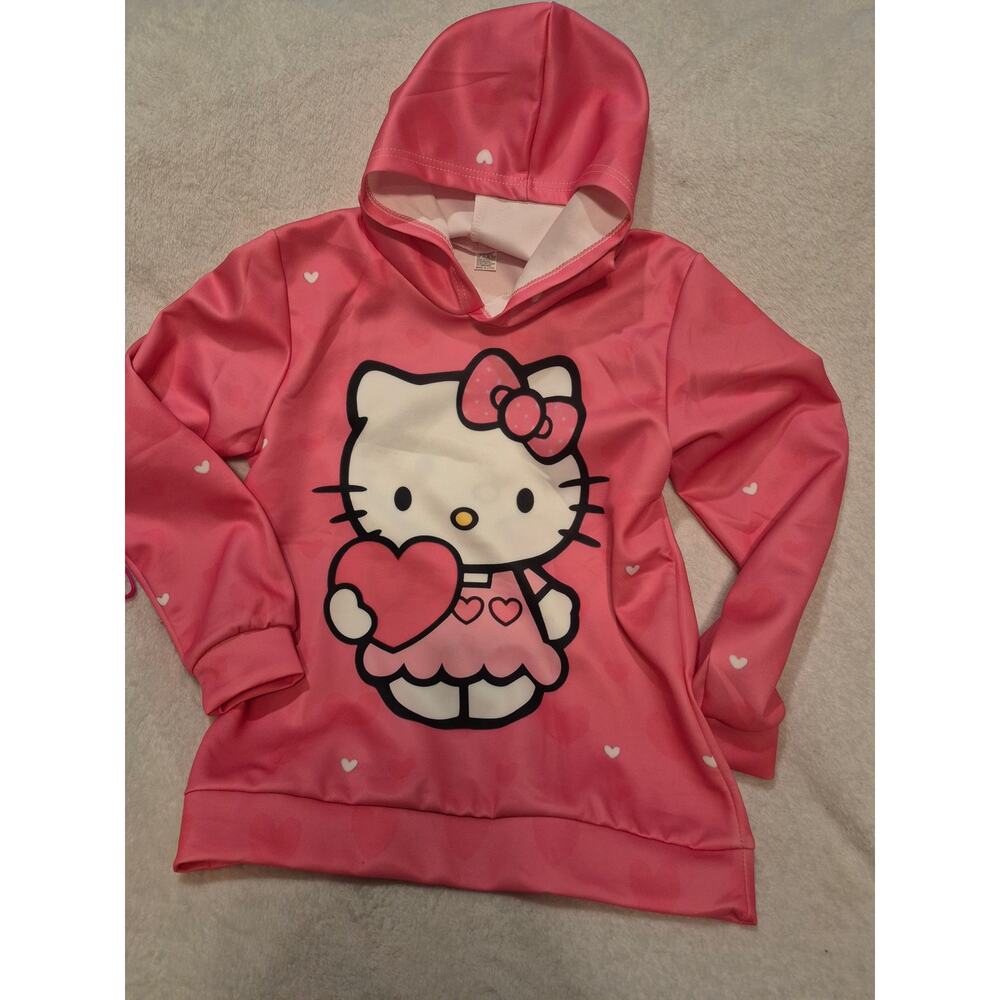 Hello Kitty & Friends Pink Pullover Hoodie & Accessories Bundle - Picture 2 of 6